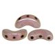 Arcos® par Puca® bead - white pink gold luster - 5x10 mm