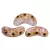 Arcos® par Puca®gyöngy - brown purple bronze luster - 5x10 mm