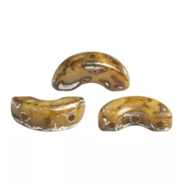   Arcos® par Puca®gyöngy - Opaque Beige New Picasso - 5x10 mm