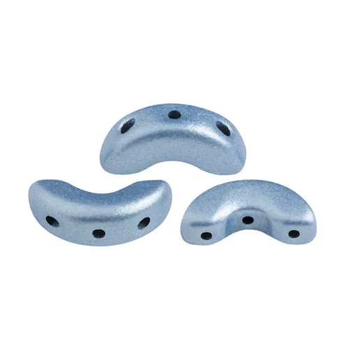 Arcos® par Puca®gyöngy - Metallic Mat Light Blue - 5x10 mm