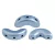 Arcos® par Puca®gyöngy - Metallic Mat Light Blue - 5x10 mm