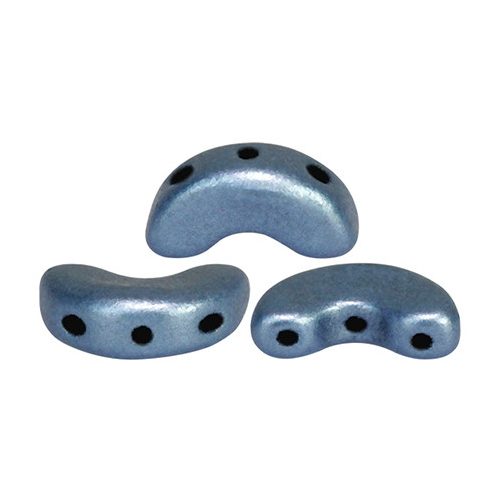 Arcos® par Puca®gyöngy - matte metallic blue - 5x10 mm