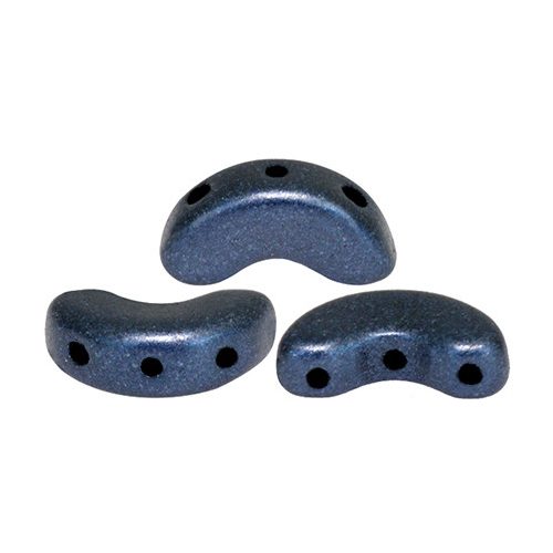 Arcos® par Puca®gyöngy - matte metallic dark blue - 5x10 mm
