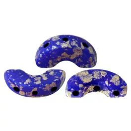 Arcos® par Puca®gyöngy - Opaque Sapphire Splash - 5x10 mm