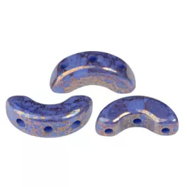   Arcos® par Puca®gyöngy - Frost Royal Blue Bronze - 5x10 mm