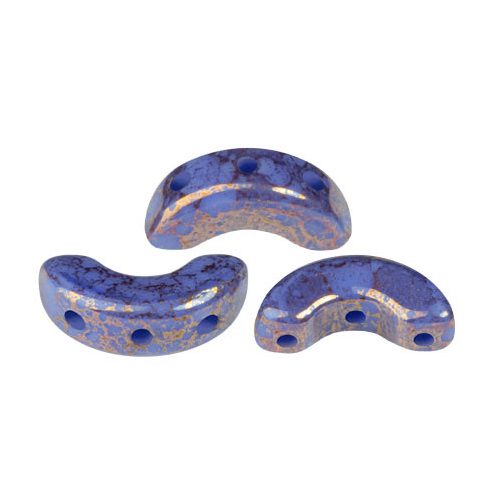 Arcos® par Puca®gyöngy - Frost Royal Blue Bronze - 5x10 mm