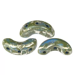   Arcos® par Puca®gyöngy - Frost Royal Blue New Picasso - 5x10 mm