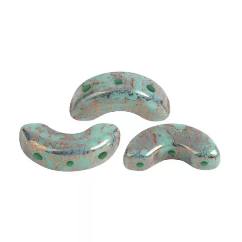 Arcos® par Puca®gyöngy - Frost Jade Bronze - 5x10 mm