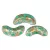 Arcos® par Puca®gyöngy - Frost Jade Tweedy - 5x10 mm