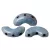 Arcos® par Puca®gyöngy - Opaque Blue Turquoise Bronze - 5x10 mm