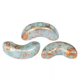 Arcos® par Puca®gyöngy - Frost Azurin Tweedy - 5x10 mm