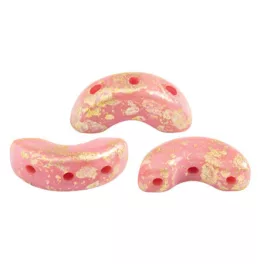 Arcos® par Puca®gyöngy - Opaque Rose Splash - 5x10 mm