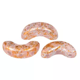   Arcos® par Puca®gyöngy - Frost Sweet Pink Tweedy - 5x10 mm