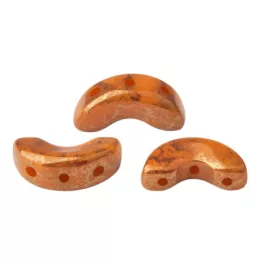 Arcos® par Puca®gyöngy - Orange Opal Bronze - 5x10 mm