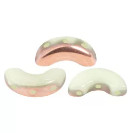 Arcos® par Puca®gyöngy - Frost Anis Capri Gold - 5x10 mm