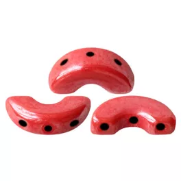   Arcos® par Puca®gyöngy - Opaque Light Coral Luster - 5x10 mm