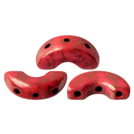   Arcos® par Puca®gyöngy - Opaque Light Coral Bronze - 5x10 mm