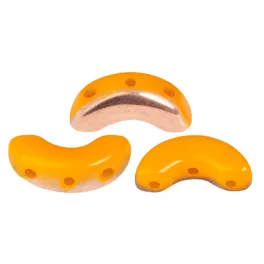   Arcos® par Puca®gyöngy - Frost Tangerine Capri Gold - 5x10 mm