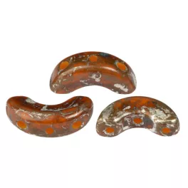   Arcos® par Puca®gyöngy - Frost Tangerine New Picasso - 5x10 mm