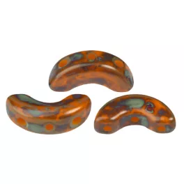   Arcos® par Puca®gyöngy - Frost Tangerine Travertin - 5x10 mm