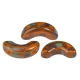 Arcos® par Puca®gyöngy - Frost Tangerine Travertin - 5x10 mm