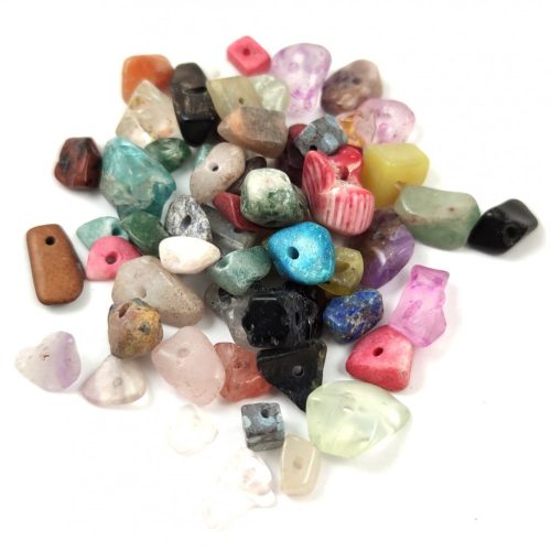 Mixed gemstones - splitter beads