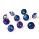 AURORA kristály chaton - 8mm - Violet Blue