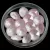 AURORA kristály chaton - 8mm - Powder Rose