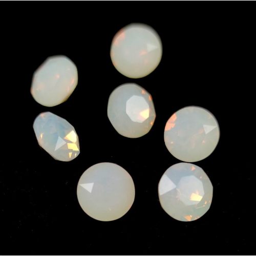 AURORA kristály chaton - 8mm - White Opal
