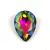 AURORA Körte kaboson - 13x18mm - Crystal Vitrail Medium