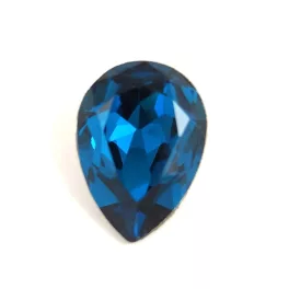 AURORA Körte kaboson - 14x10mm - Blue Zircon