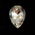 AURORA Körte kaboson - 14x10mm - Crystal