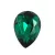AURORA Körte kaboson - 14x10mm - Emerald