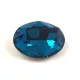 AURORA ovális kaboson - 13x18mm - Blue Zircon