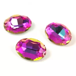 AURORA ovális kaboson - 13x18mm - Heliotrope