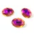 AURORA ovális kaboson - 13x18mm - Violet Blue