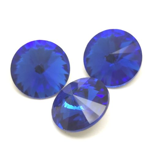 AURORA kristály rivoli - 12mm - Capri Blue