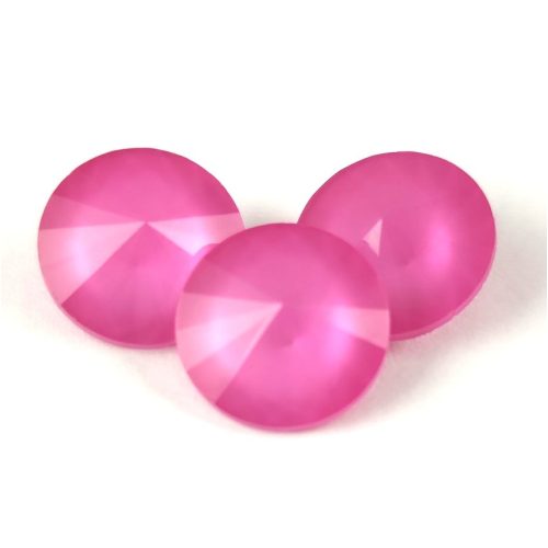 AURORA kristály rivoli - 12mm - Peony Pink