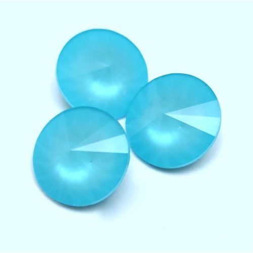 AURORA kristály rivoli - 12mm - Summer Blue