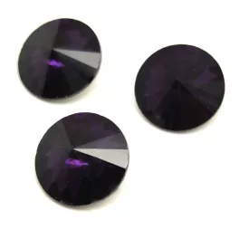 AURORA kristály rivoli - 14mm - Amethyst