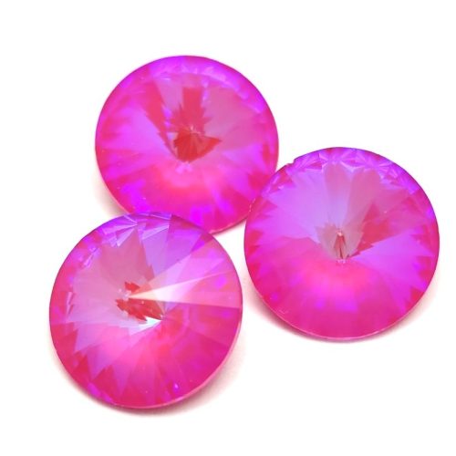 AURORA kristály rivoli - 14mm - Lotus Pink Delight