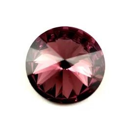AURORA kristály rivoli - 14mm - Medium Amethyst