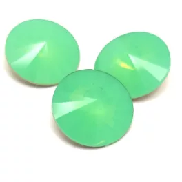 AURORA kristály rivoli - 14mm - Pacific Opal