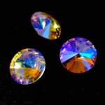 AURORA kristály rivoli - 14mm - Violet Shimmer