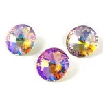 AURORA kristály rivoli - 14mm - Violet Shimmer
