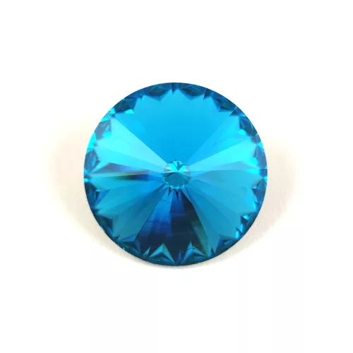 AURORA kristály rivoli - 16mm - Dark Aquamarine