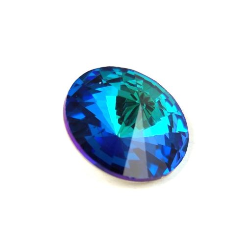 AURORA kristály rivoli - 18mm - Bermuda Blue