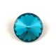 AURORA kristály rivoli - 18mm - Dark Aquamarine