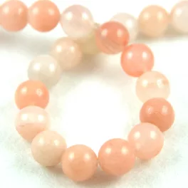Aventurine round bead - Pink - 8mm