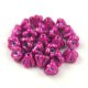 Czech pressed flower bead - Bluebell - Crystal Polychrome Fuchsia - 4x6mm